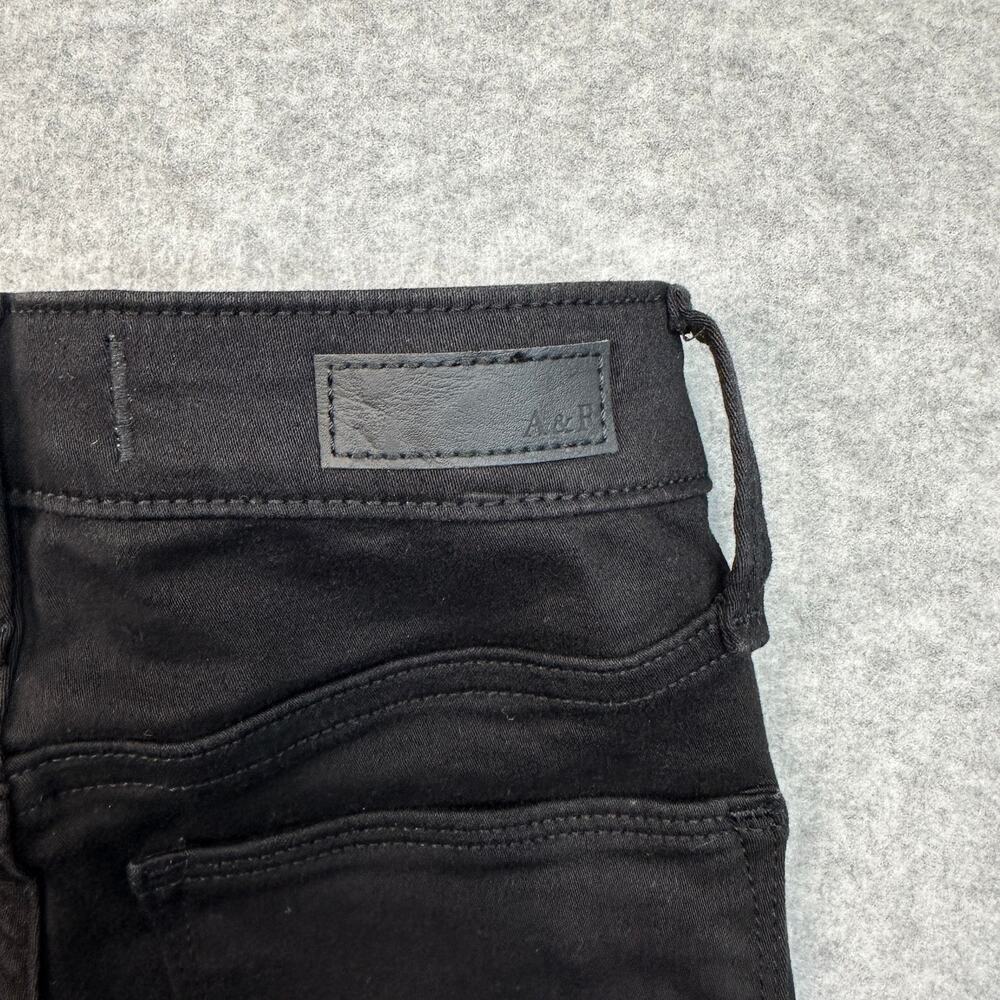 Abercrombie & Fitch The Jean Leggings Womens 24 Black High Rise Stretch Zip Fly - Picture 5 of 13